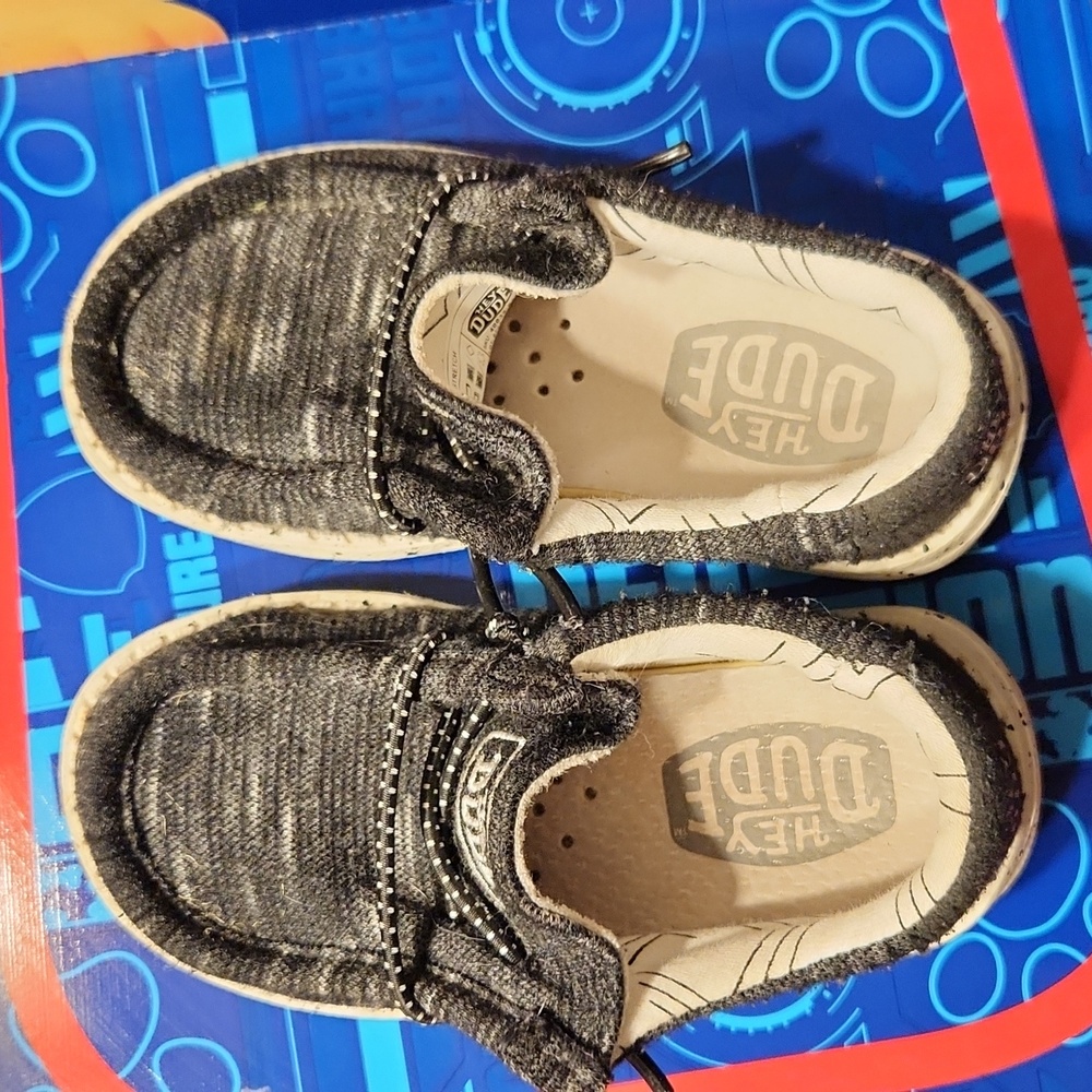 Hey Dude black toddler shoes